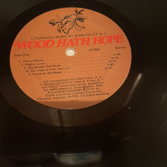 Wood hath hope liturgical music John Foley S.J. LP vinyl record album Christian - Picture 5 of 16